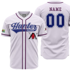 Personalized Hunter Association Killua Hunter X Hunter Baseball Jersey