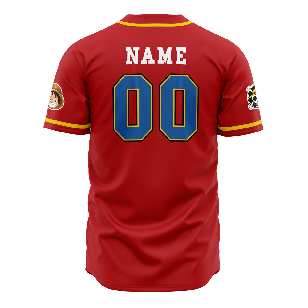 Personalized Luffy One Piece Baseball Jersey