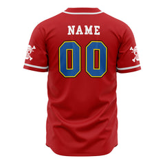 Personalized Straw Hats One Piece Baseball Jersey