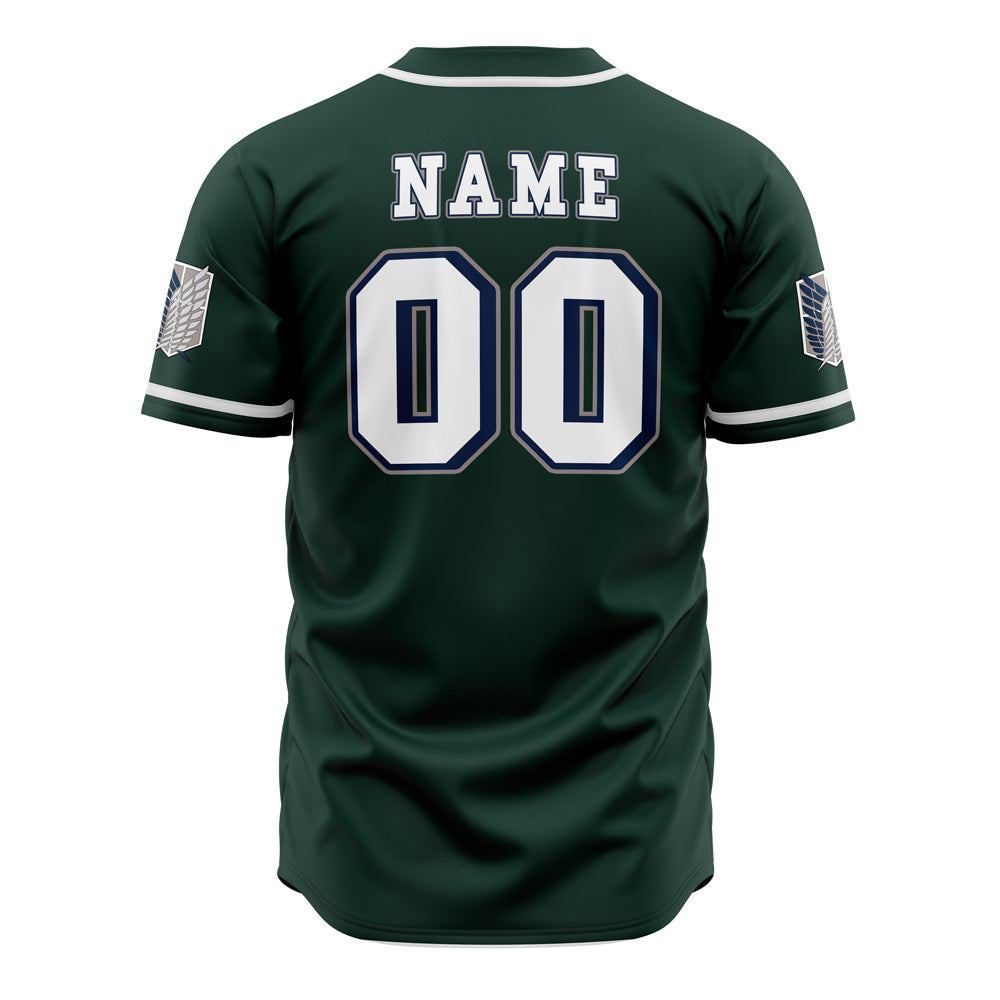 Personalized Survey Corps Attack on Titan Baseball Jersey