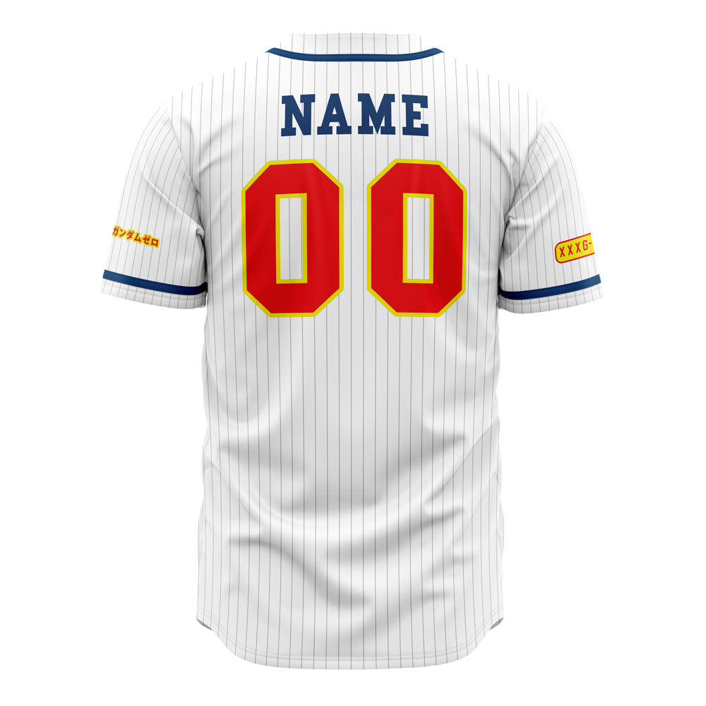 Personalized Wing Zero Gundam Baseball Jersey