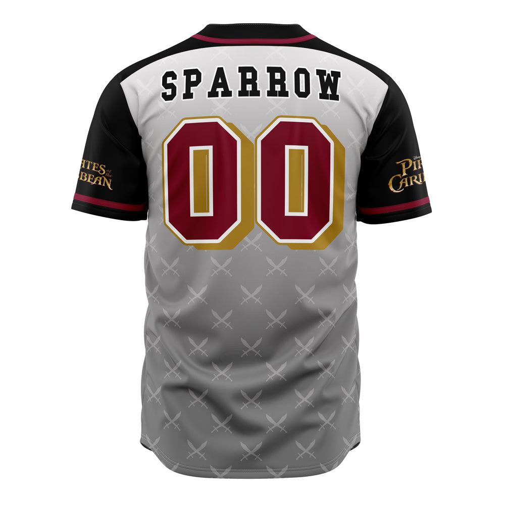 Sparrow Pirates of the Caribbean V1 Baseball Jersey