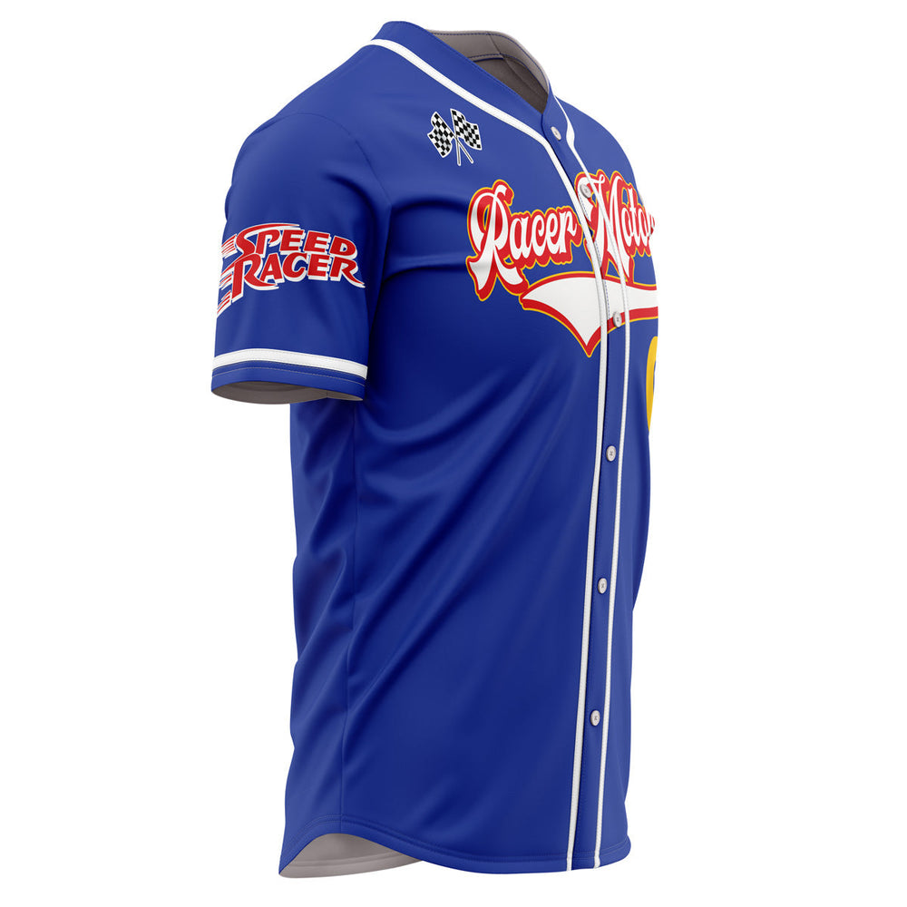 Personalized Racer Motors Speed Racer Baseball Jersey