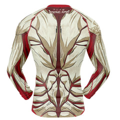 Reiner Braun Armored Attack on Titan Long Sleeve Rash Guard Compression Shirt