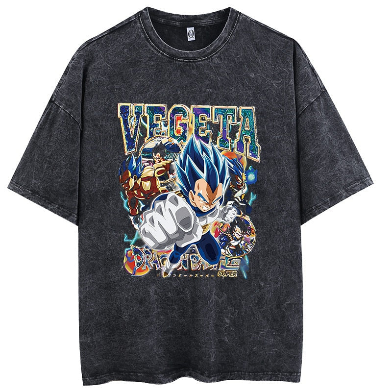  "Saiyan Prince" Vintage Oversized T Shirt