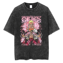  "Doflamingo" Vintage Oversized T Shirt