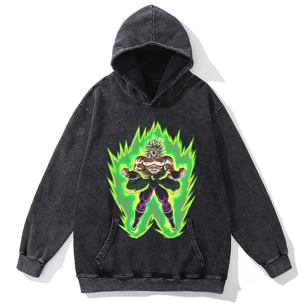  "Legendary Saiyan" Vintage Oversized Hoodie