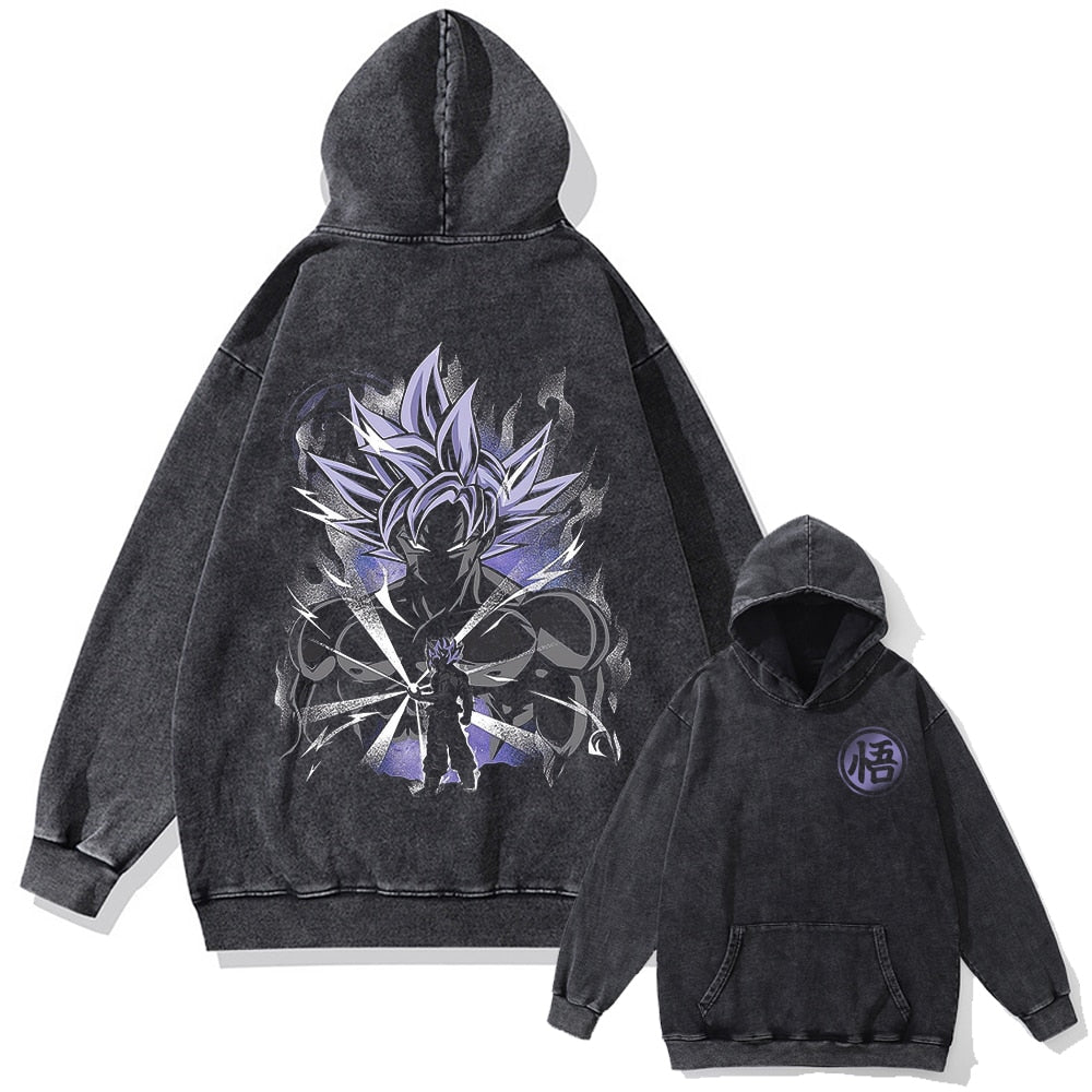  "Goku V2" 2-Sided Vintage Oversized Hoodie