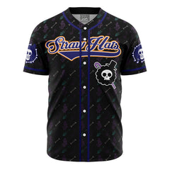 Personalized Straw Hats Brook One Piece Baseball Jersey