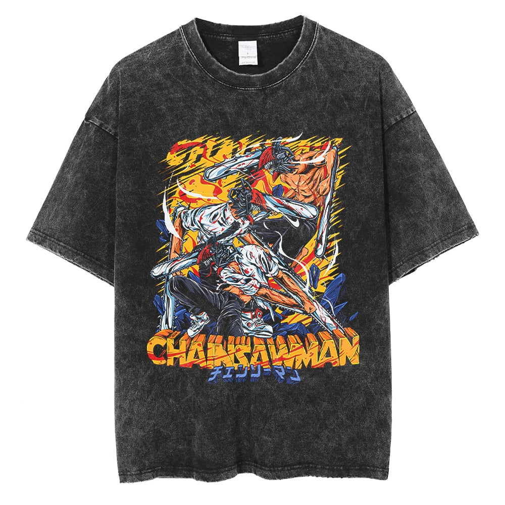  "Devil" Vintage Oversized T Shirt