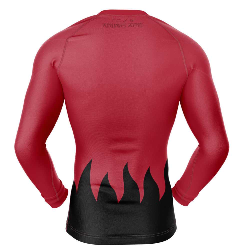 Sage Mode Shippuden Long Sleeve Rash Guard Compression Shirt
