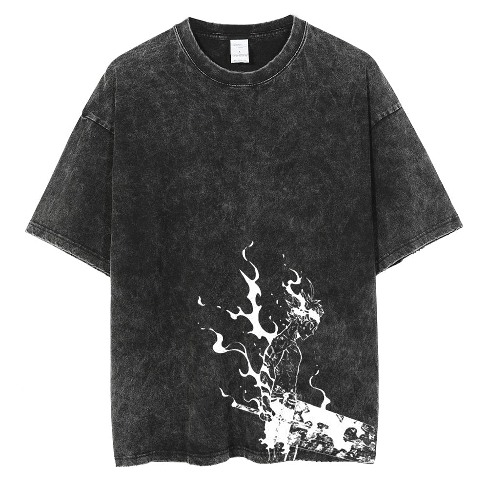  "Black Asta" Vintage Oversized T Shirt