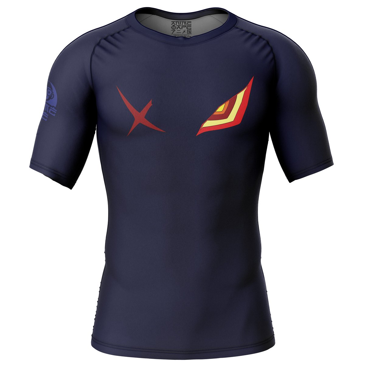 Senketsu Kill la Kill Short Sleeve Rash Guard Compression Shirt