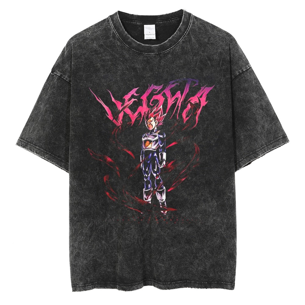  "Saiyan Prince V2" Vintage Oversized T Shirt