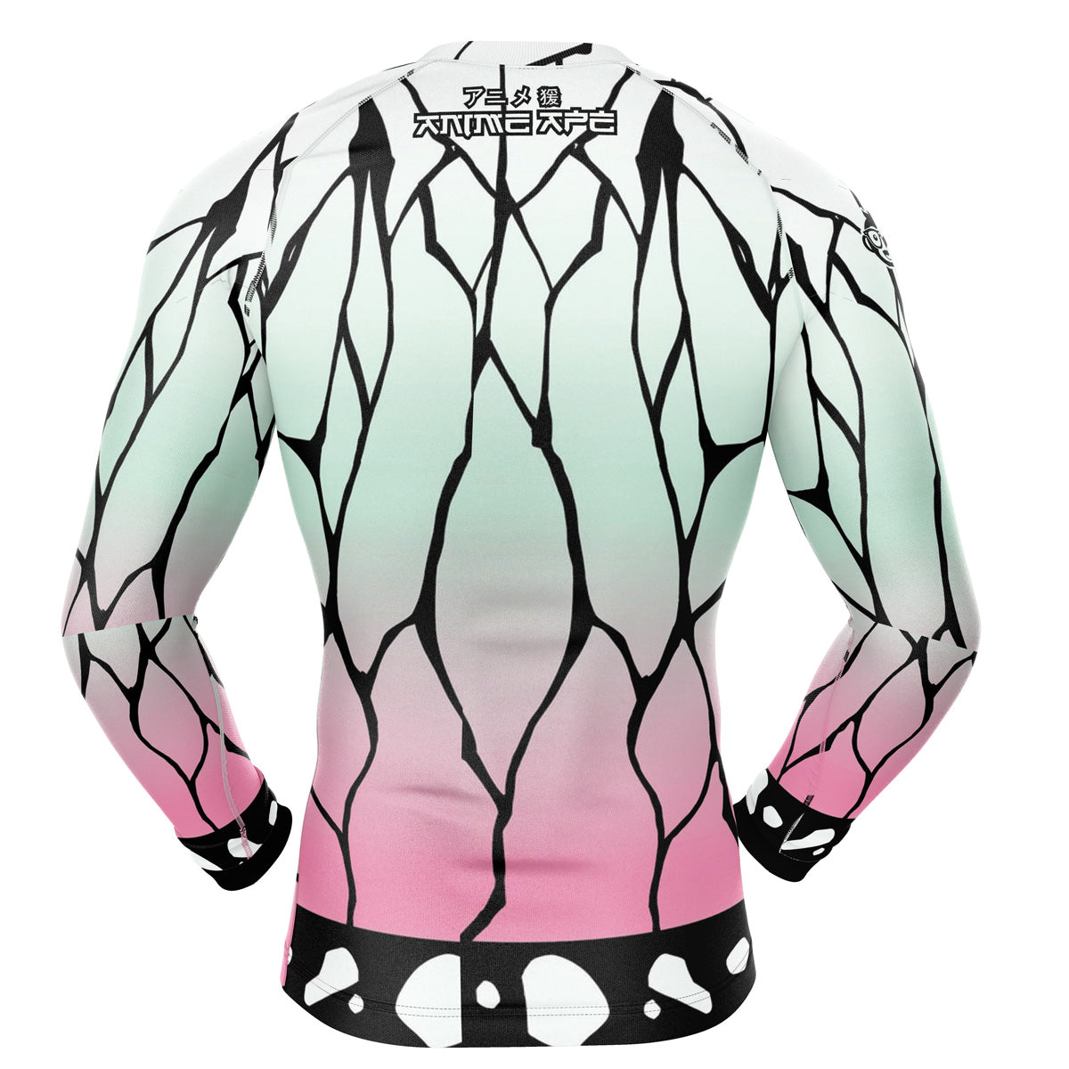 Shinobu Kocho Demon Slayer Long Sleeve Rash Guard Compression Shirt
