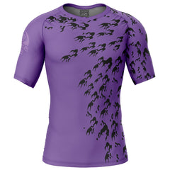 Curse Mark Shippuden Short Sleeve Rash Guard Compression Shirt