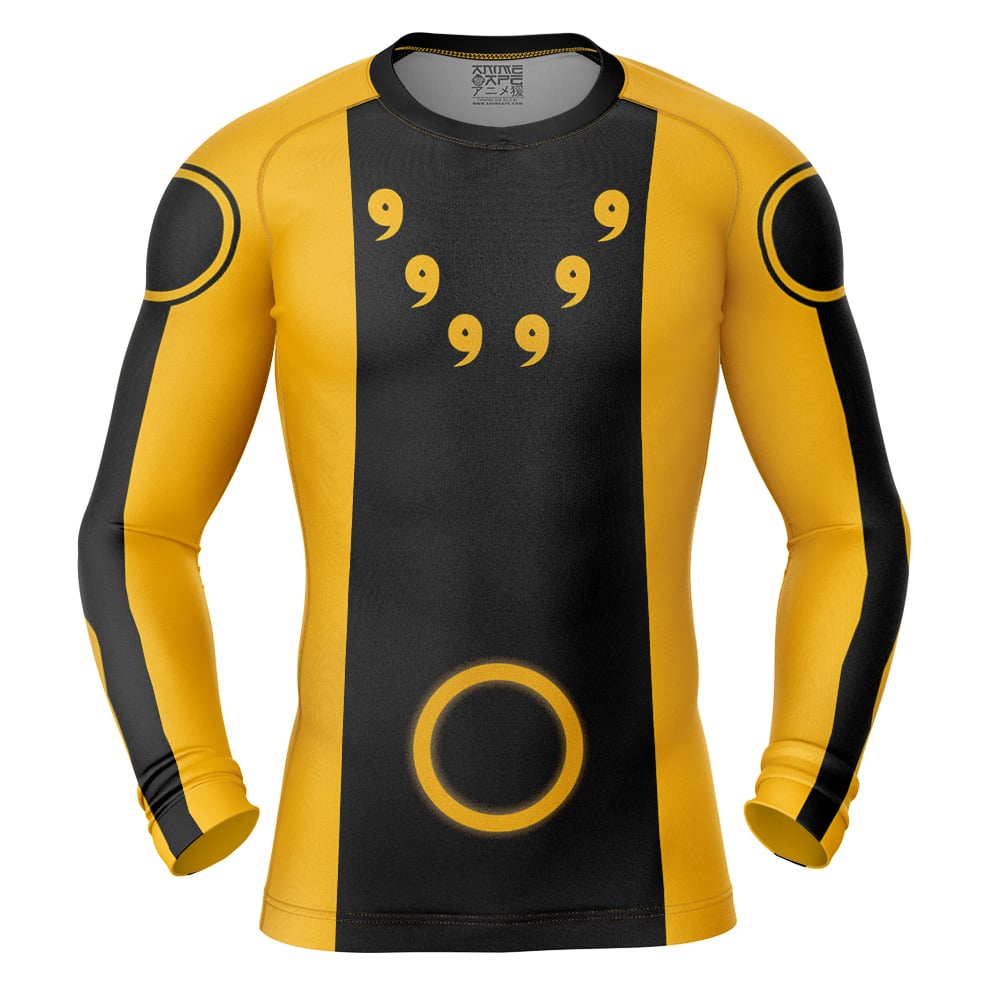 Six Paths Sage Mode Shippuden Long Sleeve Rash Guard Compression Shirt