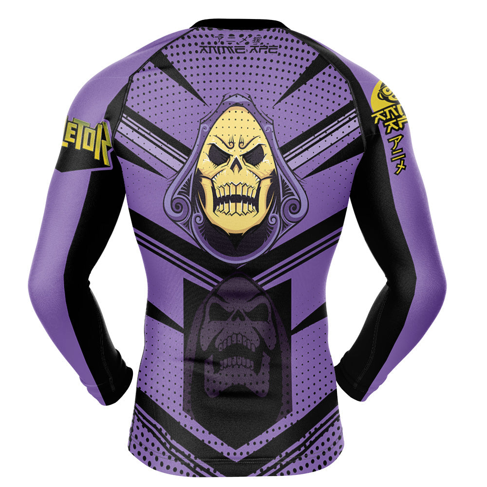 Skeletor Masters Of The Universe Long Sleeve Rash Guard Compression Shirt