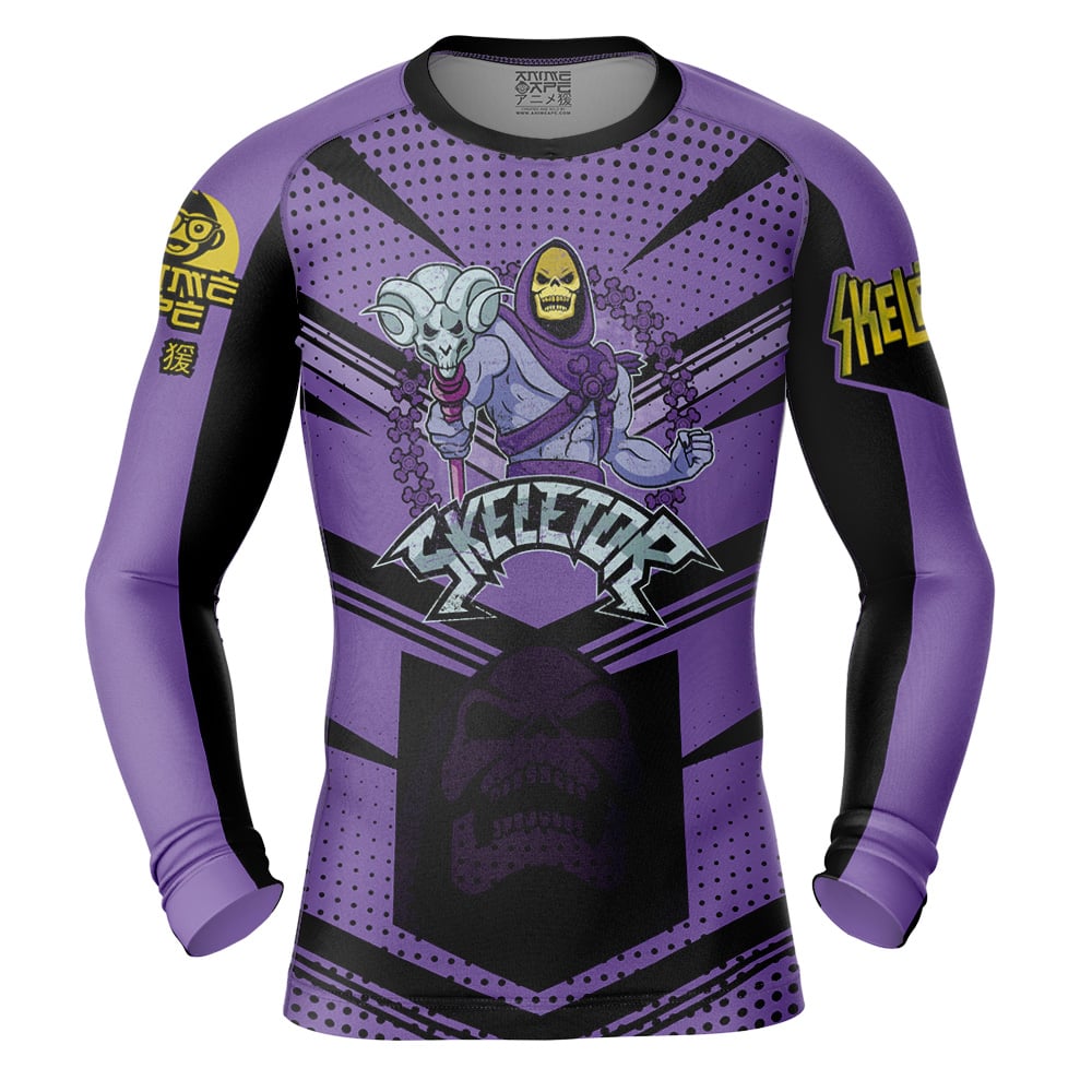 Skeletor Masters Of The Universe Long Sleeve Rash Guard Compression Shirt