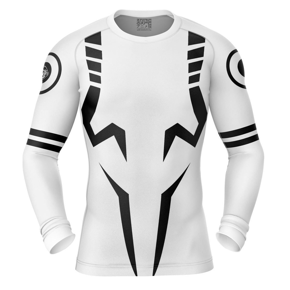 Sukuna Black Marks Jujutsu Kaisen Long Sleeve Rash Guard Compression Shirt
