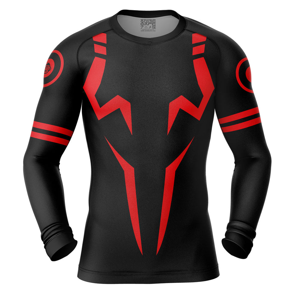 Sukuna Jujutsu Kaisen Long Sleeve Rash Guard Compression Shirt