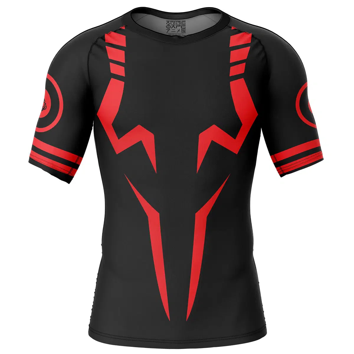 Sukuna Jujutsu Kaisen Short Sleeve Rash Guard Compression Shirt