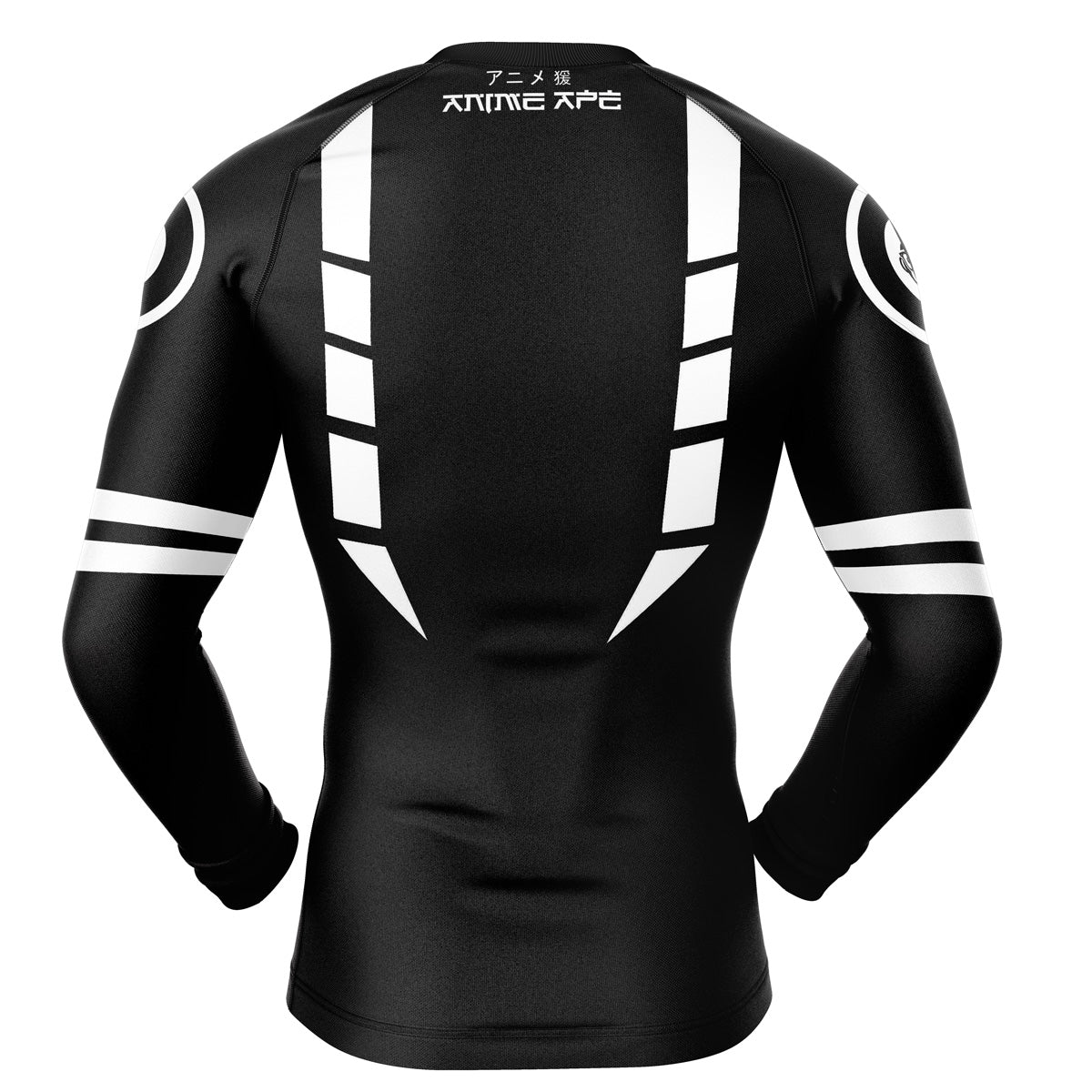 Sukuna White Marks Jujutsu Kaisen Long Sleeve Rash Guard Compression Shirt