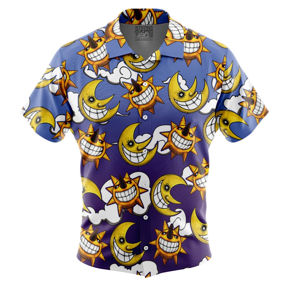 Sun and Moon Soul Eater Button Up Hawaiian Shirt