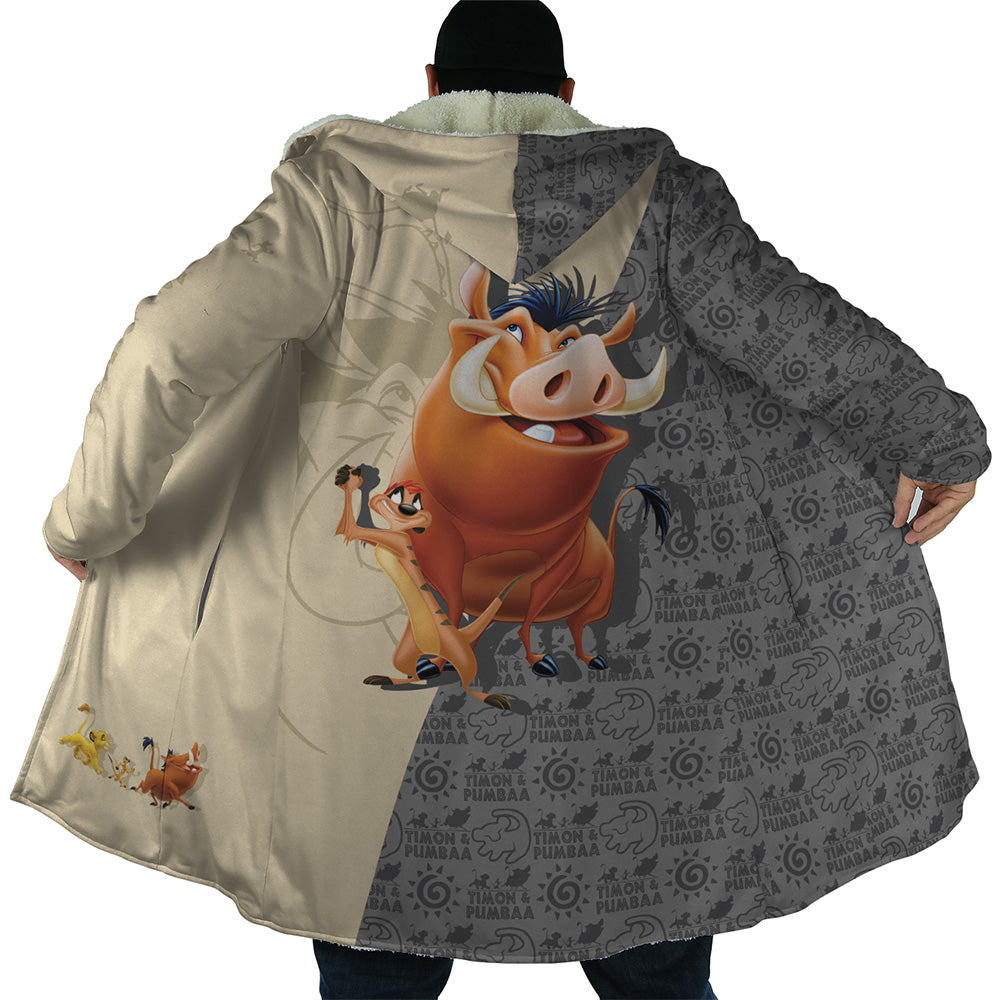 Timon and Pumbaa Lion King Dream Cloak Coats