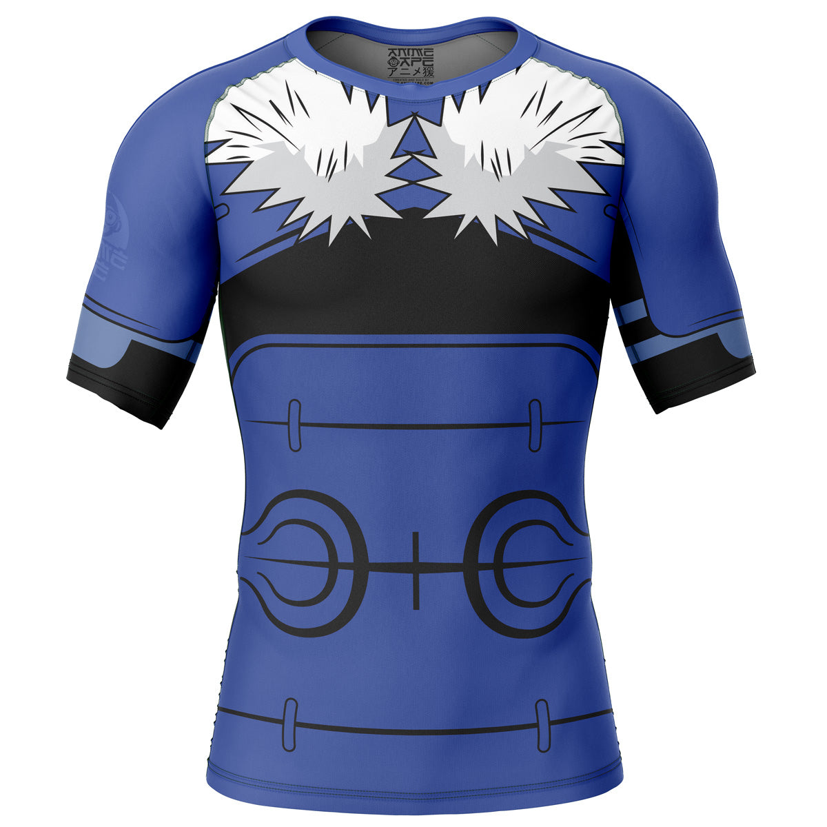Tobirama Senju Shippuden Short Sleeve Rash Guard Compression Shirt
