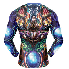 Trippy Jinx Arcane Long Sleeve Rash Guard Compression Shirt