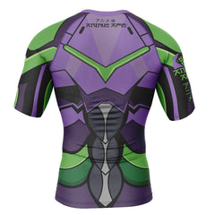 Unit-01 Eva Short Sleeve Rash Guard Compression Shirt