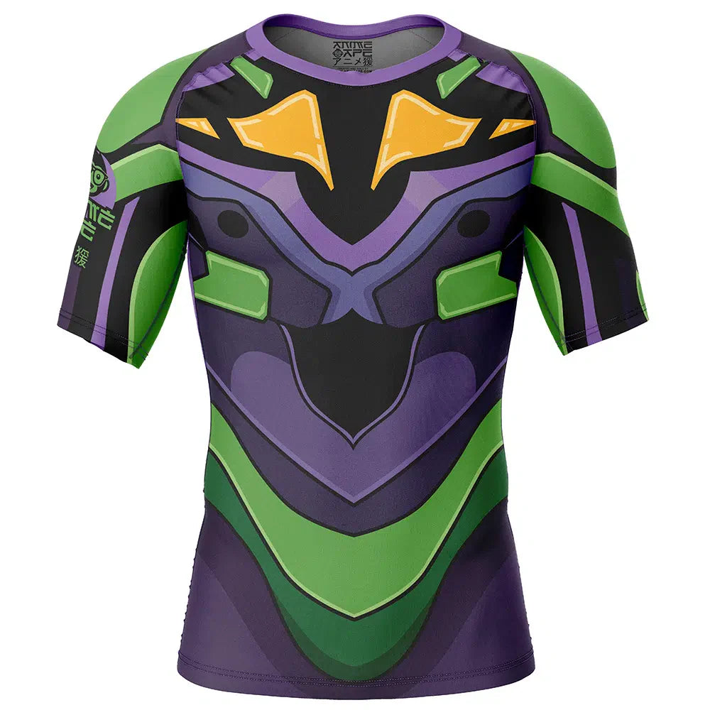 Unit-01 Eva Short Sleeve Rash Guard Compression Shirt