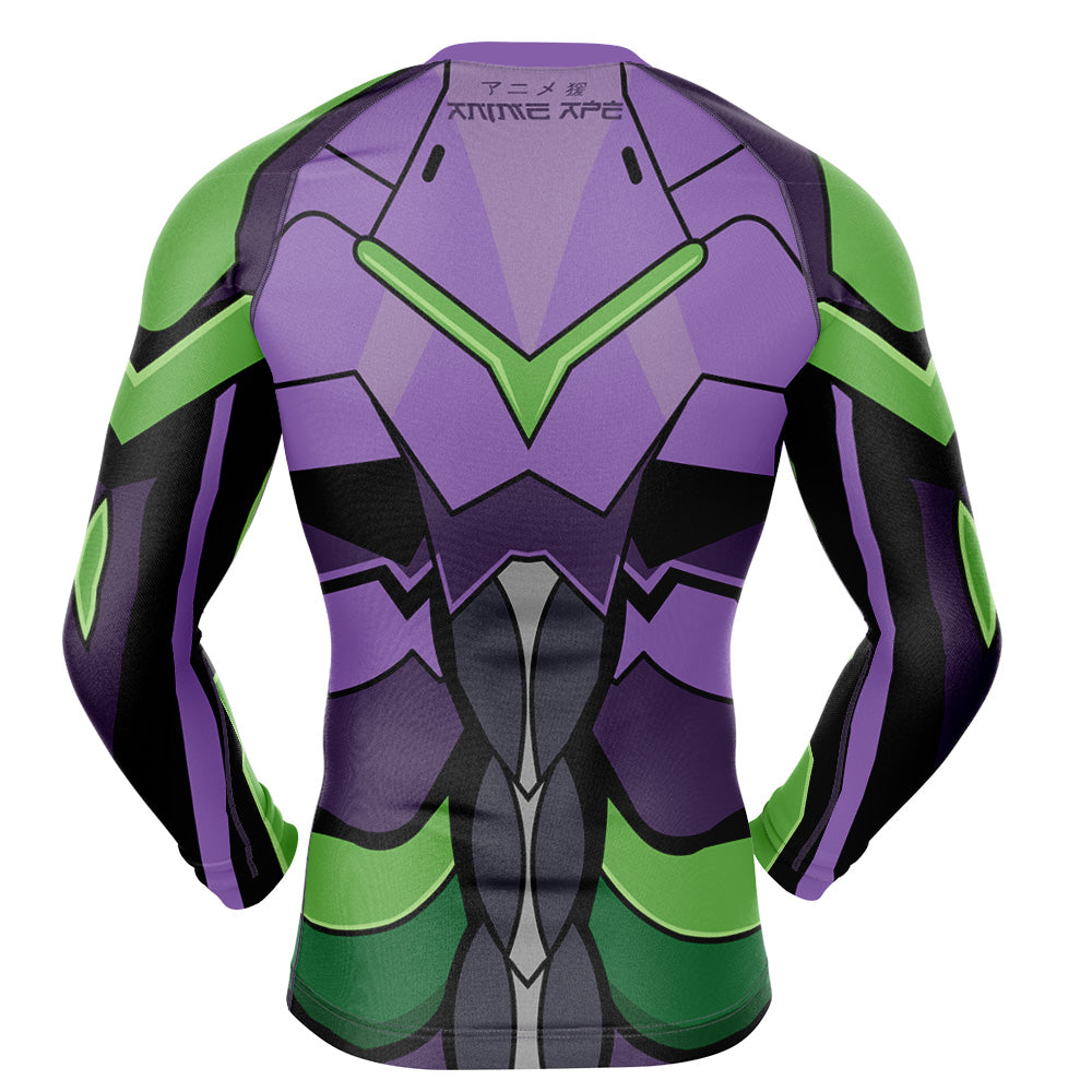 Unit-01 Eva Long Sleeve Rash Guard Compression Shirt