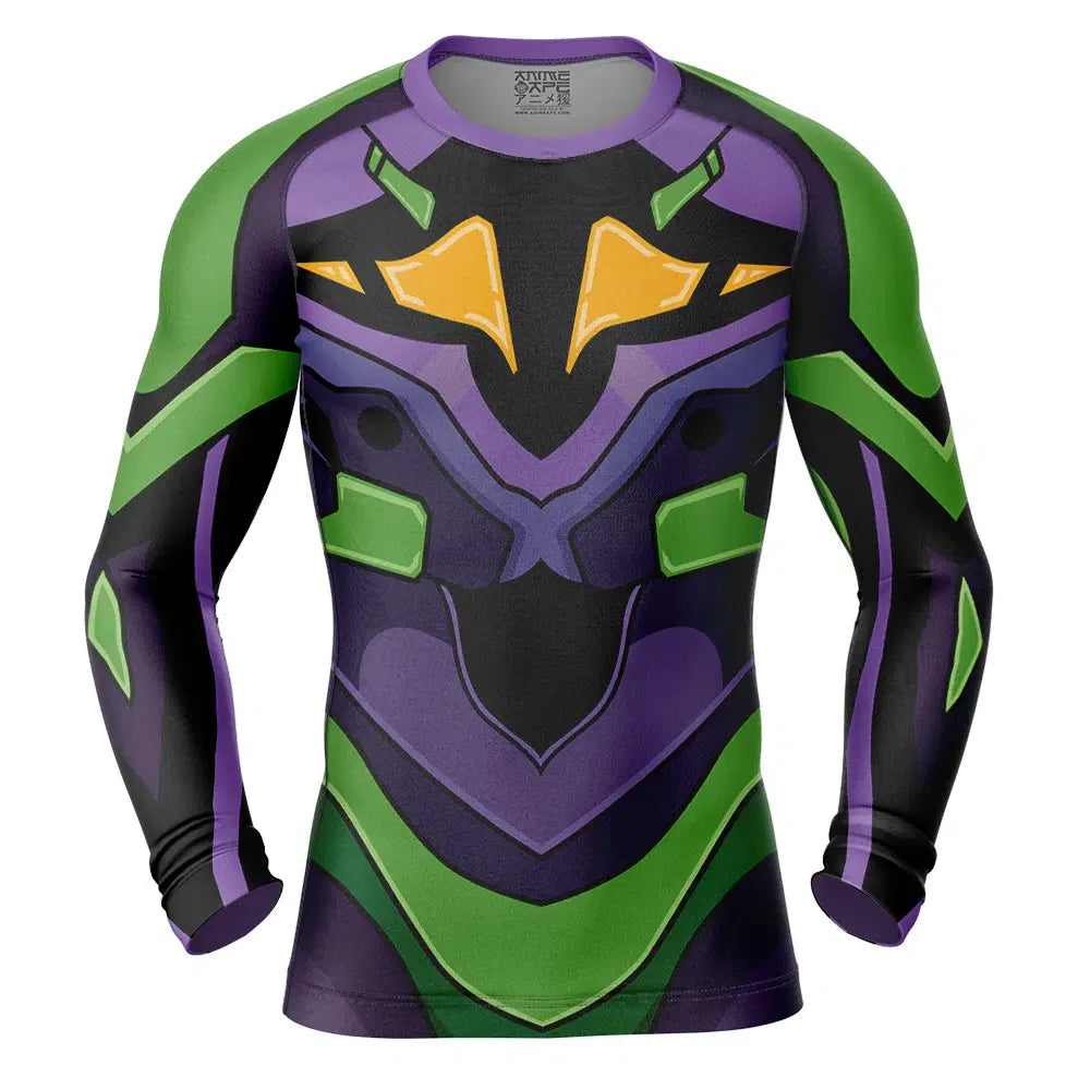 Unit-01 Eva Long Sleeve Rash Guard Compression Shirt