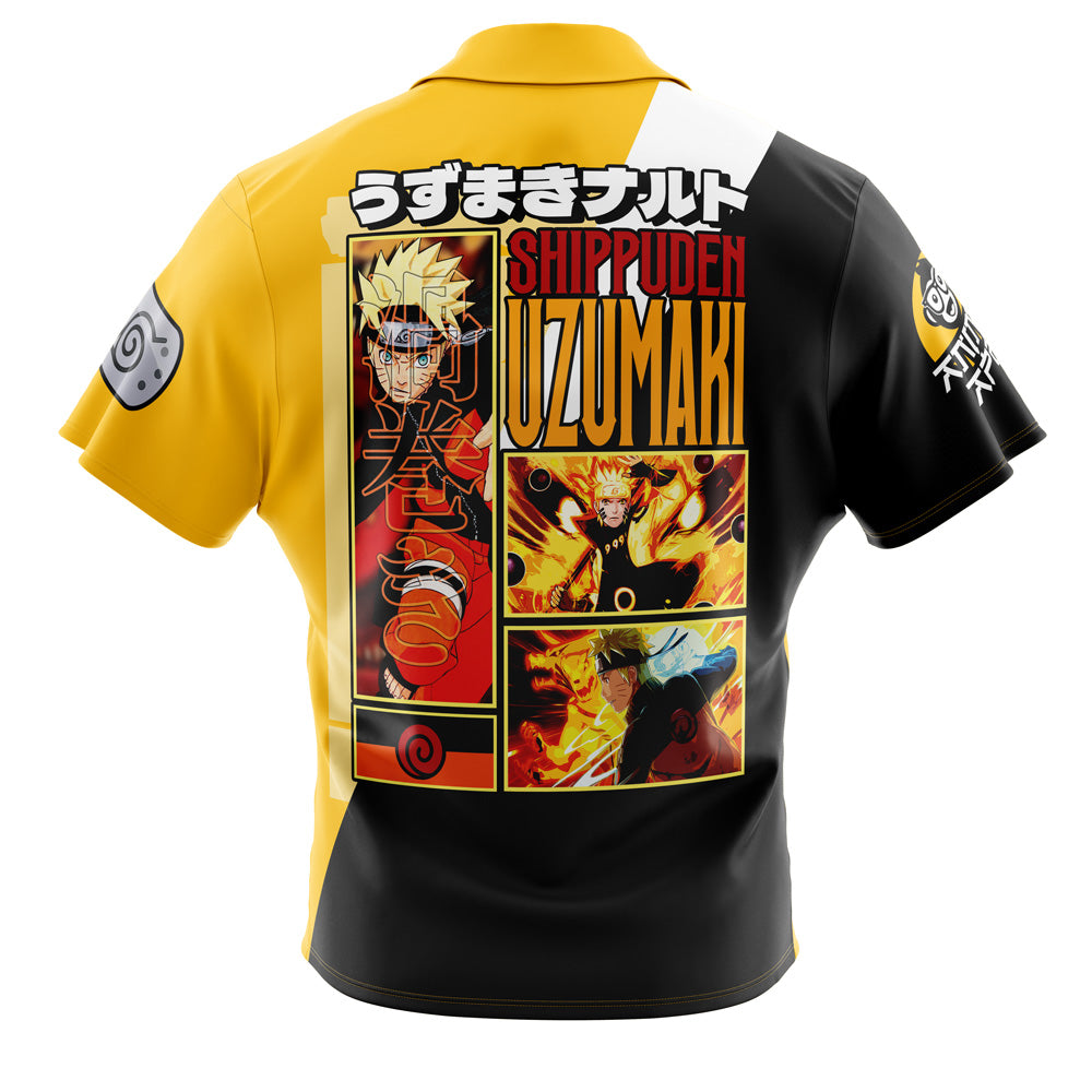 Uzumaki Shippuden Button Up Hawaiian Shirt