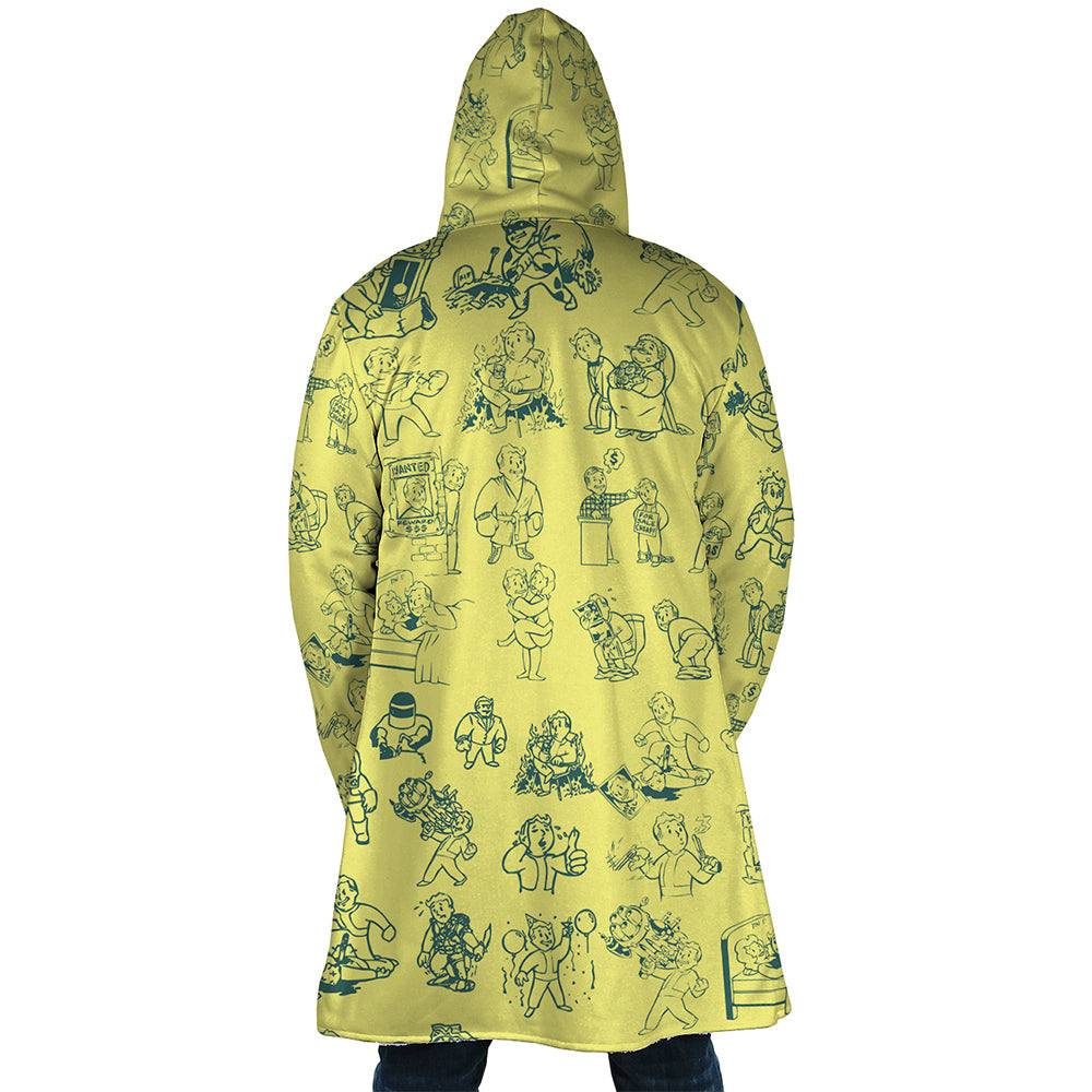 Vault Boy Fallout Dream Cloak Coat