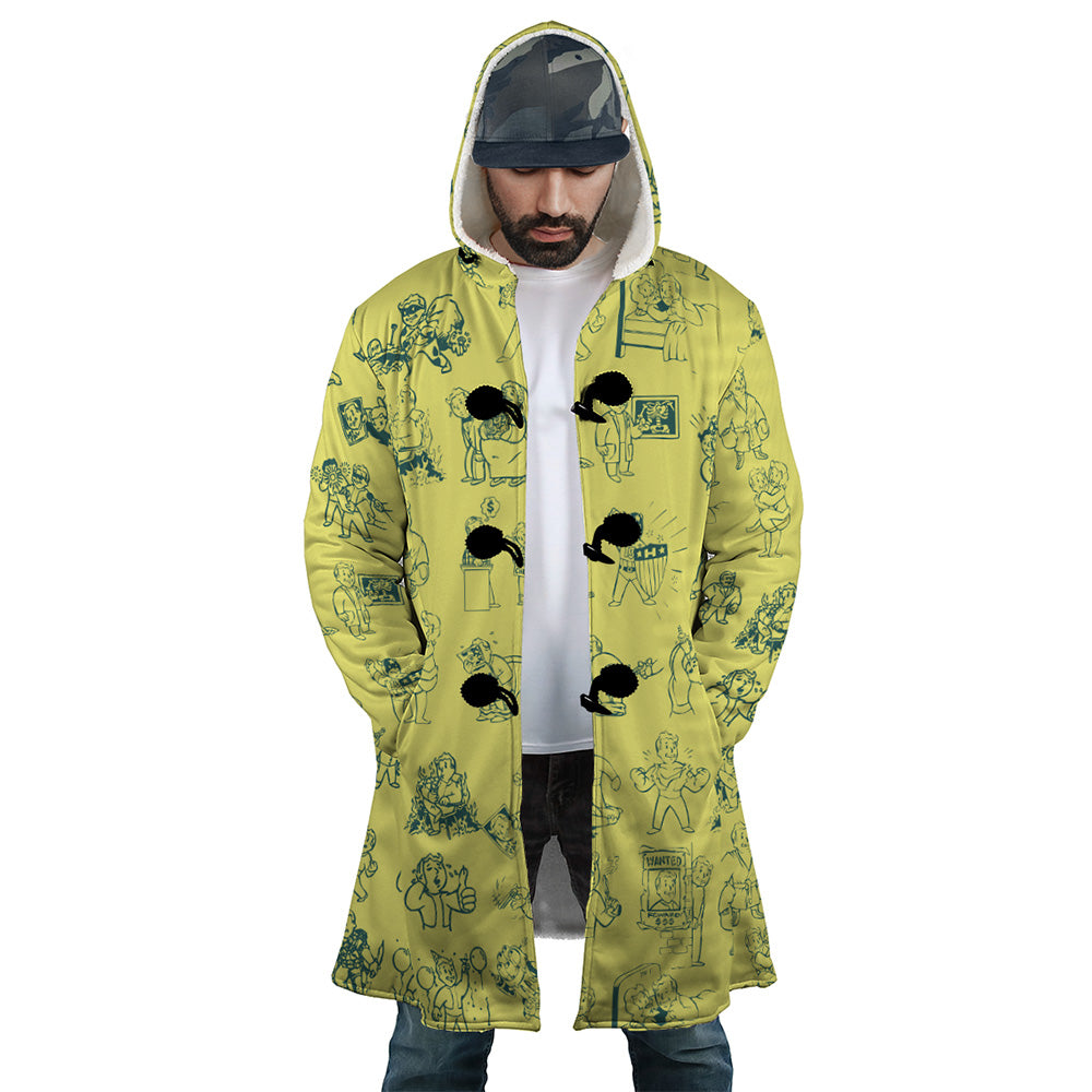 Vault Boy Fallout Dream Cloak Coat