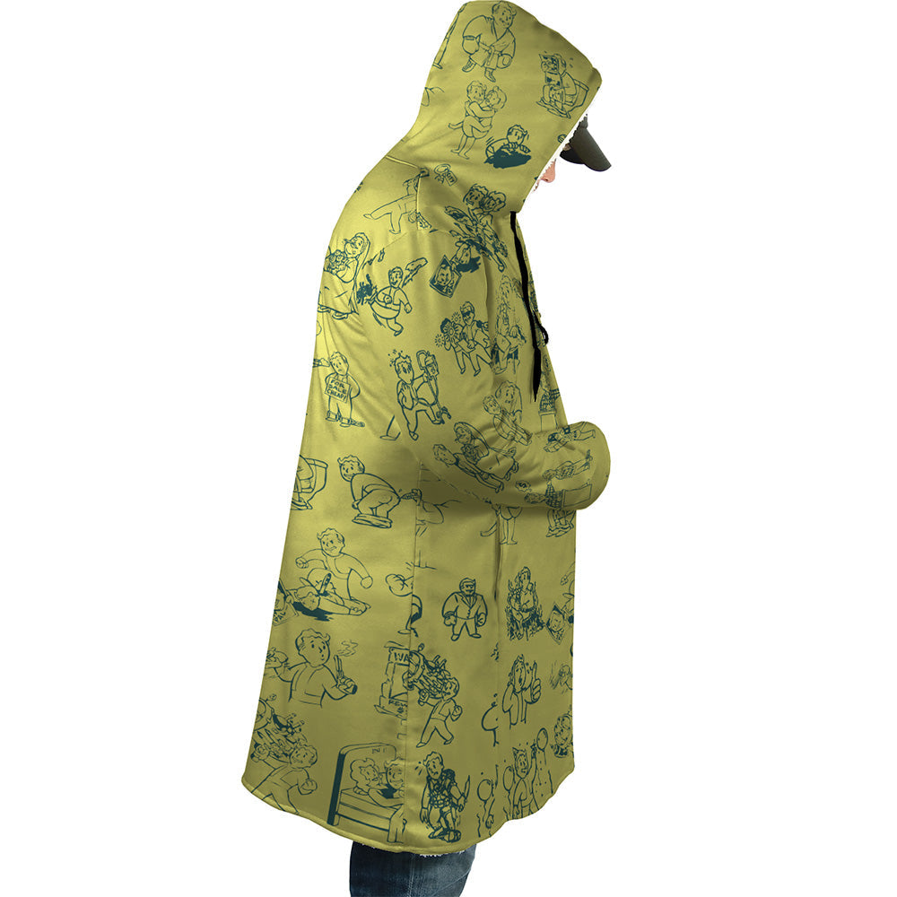 Vault Boy Fallout Dream Cloak Coat