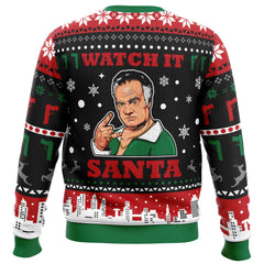Watch It Santa Paulie Sopranos Ugly Christmas Sweater