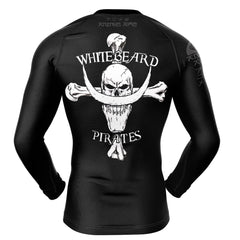 Whitebeard Skull One Piece Long Sleeve Rash Guard Compression Shirt