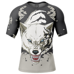 Wolfs Rain Short Sleeve Rash Guard Compression Shirt