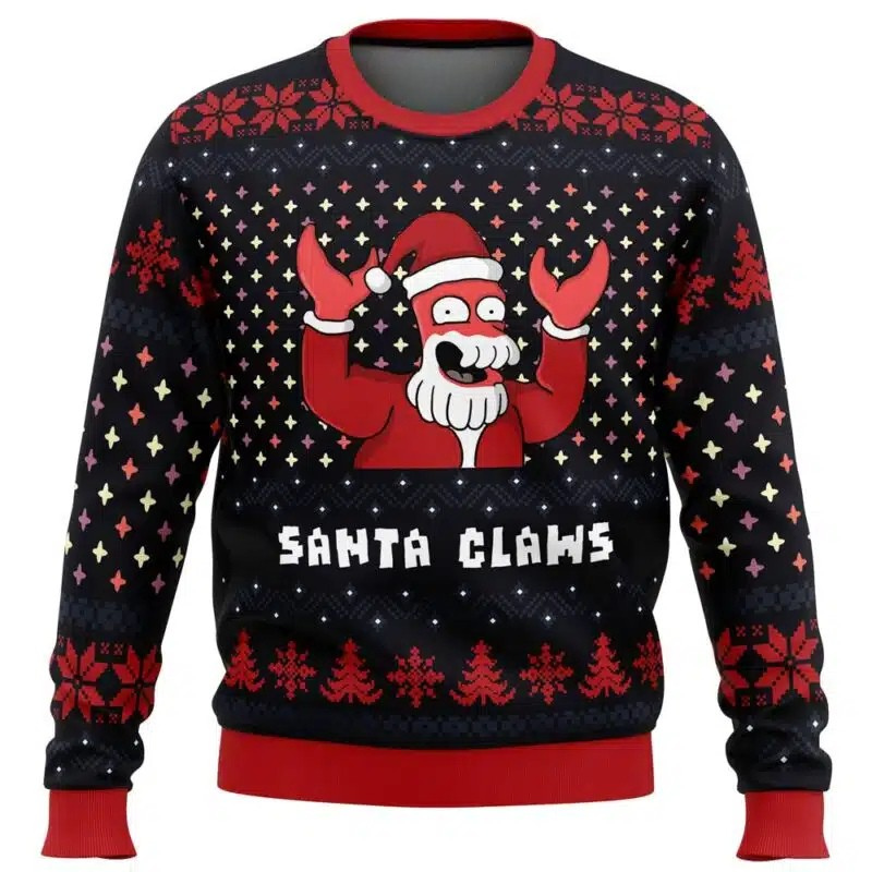 Kitsukai "Santa Claws Zoidberg" Futurama Ugly Christmas Sweater