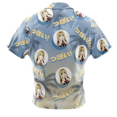 Yuudachi Poi Face Kancolle Button Up Hawaiian Shirt