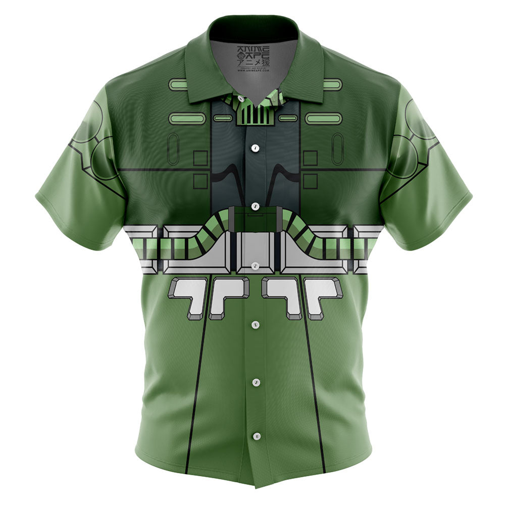 Zaku II Mobile Suit Gundam 0079 Button Up Hawaiian Shirt