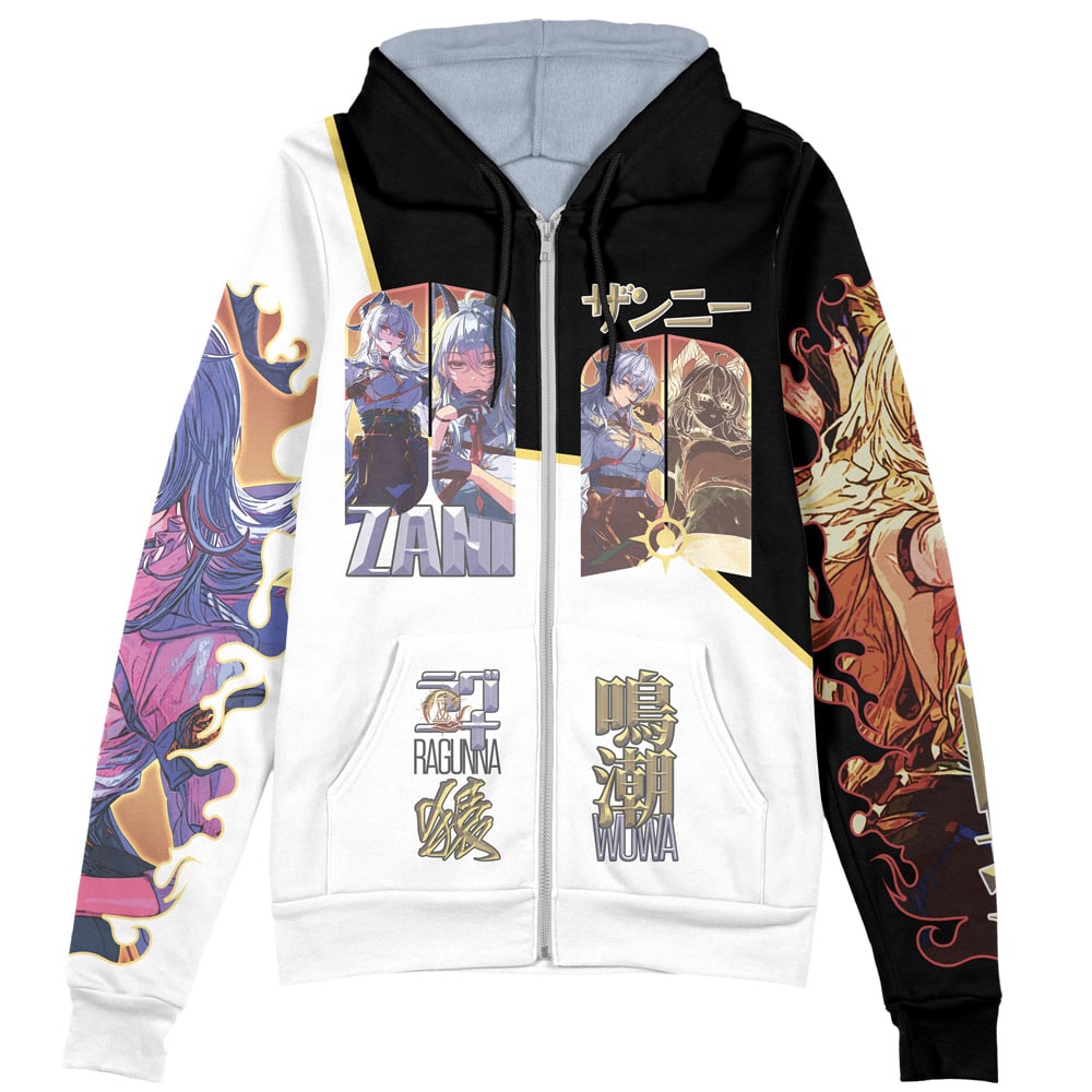 Zani Wuthering Waves Streetwear Zip Hoodie Jacket
