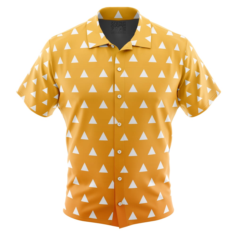Zenitsu Agatsuma Demon Slayer Button Up Hawaiian Shirt