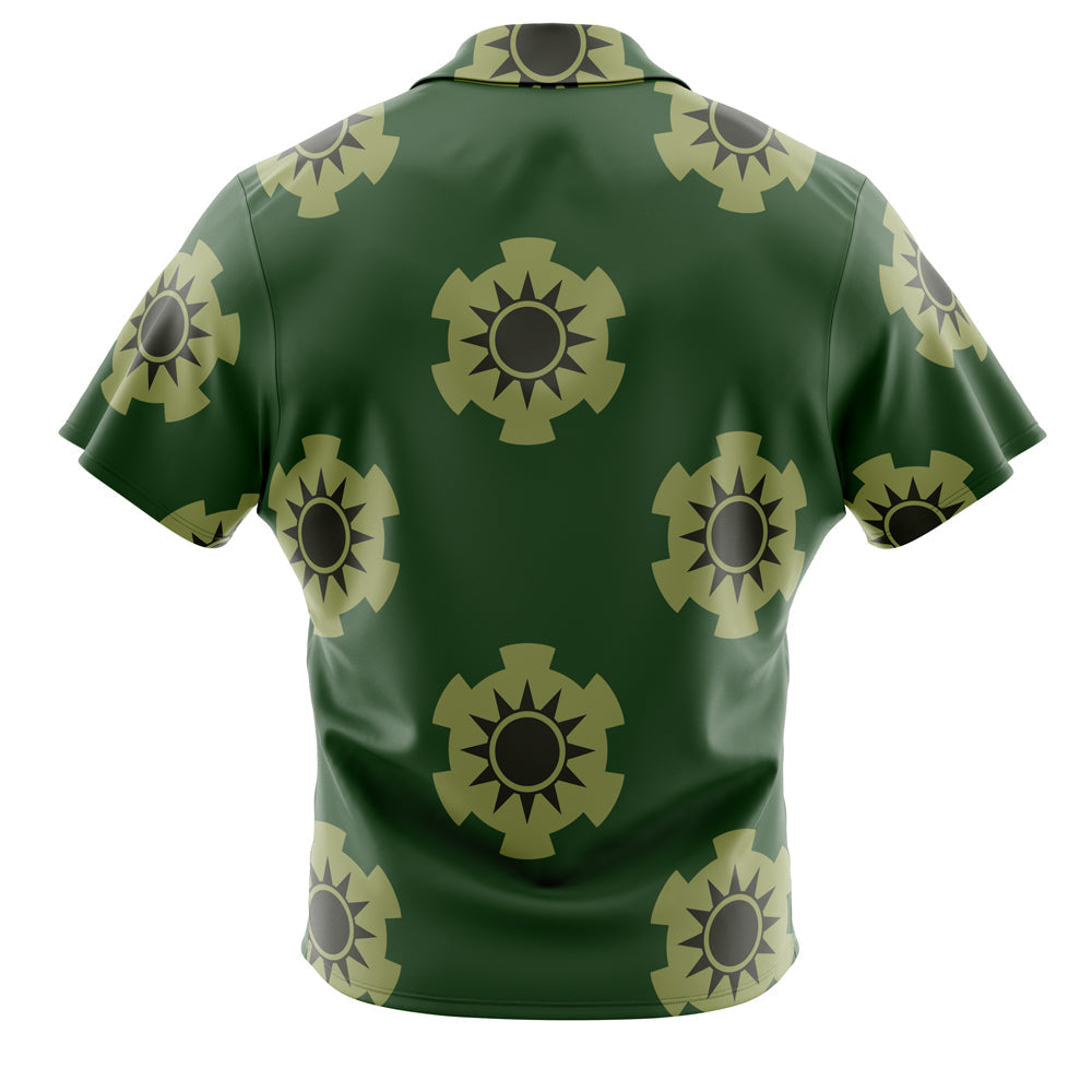 Zoro's Wano Pattern One Piece Button Up Hawaiian Shirt