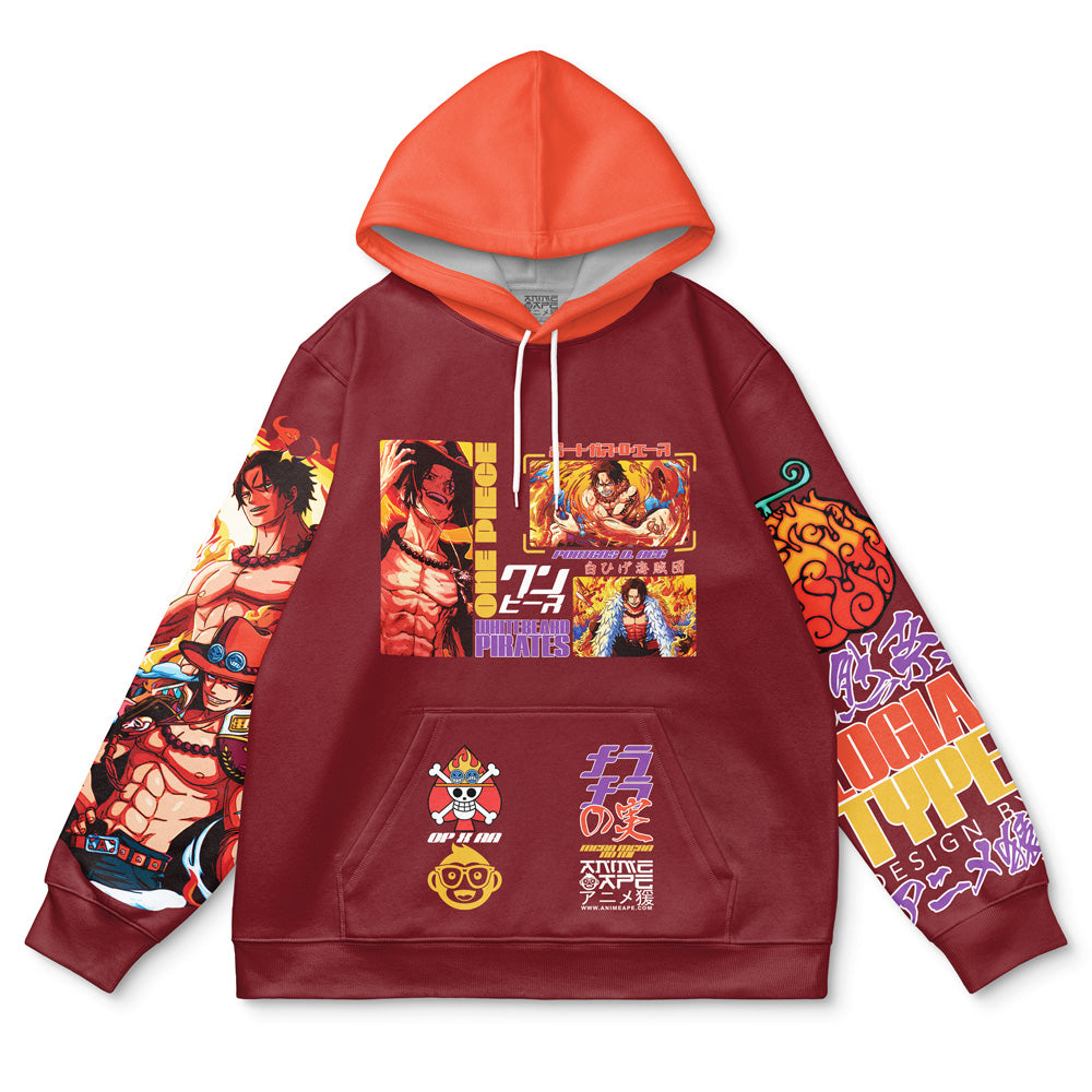 Portgas D. Ace V3 One Piece Streetwear Hoodie