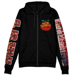 Portgas D. Ace V2 One Piece Streetwear Zip Hoodie Jacket